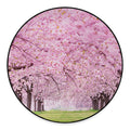 Japanese Cherry Blossom Tree Print Round Floor Mat