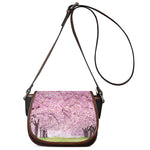 Japanese Cherry Blossom Tree Print Saddle Bag
