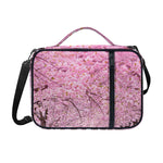 Japanese Cherry Blossom Tree Print Shoulder Strap Bible Bag