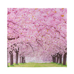 Japanese Cherry Blossom Tree Print Silk Bandana