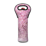 Japanese Cherry Blossom Tree Print Single Neoprene Wine Tote