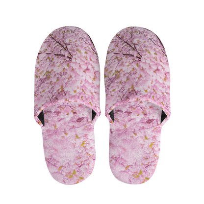 Japanese Cherry Blossom Tree Print Slippers