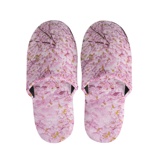 Japanese Cherry Blossom Tree Print Slippers