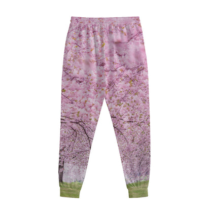 Japanese Cherry Blossom Tree Print Sweatpants