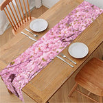 Japanese Cherry Blossom Tree Print Table Runner