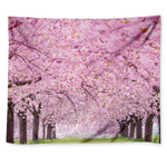 Japanese Cherry Blossom Tree Print Tapestry