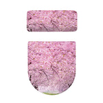 Japanese Cherry Blossom Tree Print Toilet Lid And Tank Cover Set