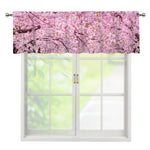 Japanese Cherry Blossom Tree Print Window Valance