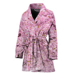 Japanese Cherry Blossom Tree Print Women's Bathrobe