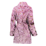 Japanese Cherry Blossom Tree Print Women's Bathrobe