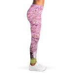 Japanese Cherry Blossom Tree Print Women's Leggings