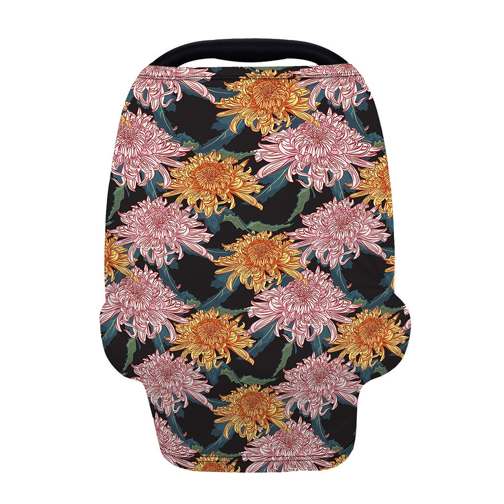 Japanese Chrysanthemum Pattern Print Baby Seat Cover