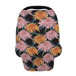 Japanese Chrysanthemum Pattern Print Baby Seat Cover