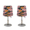 Japanese Chrysanthemum Pattern Print Bar Stool Covers