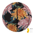 Japanese Chrysanthemum Pattern Print Basketball