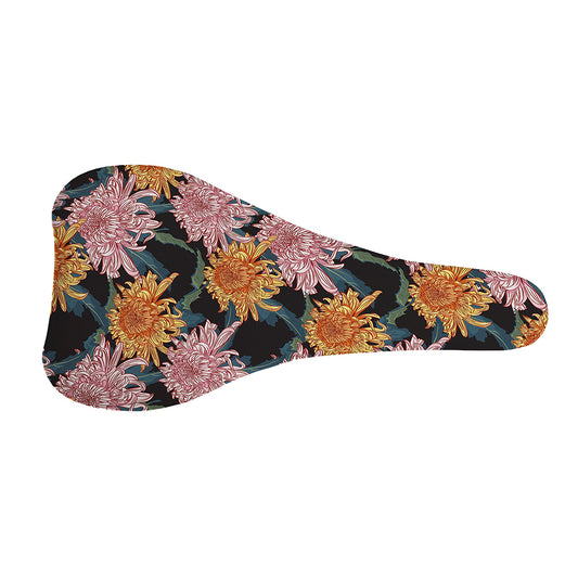 Japanese Chrysanthemum Pattern Print Bicycle Seat Cover