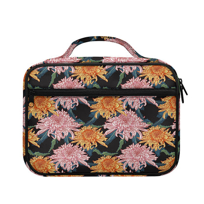 Japanese Chrysanthemum Pattern Print Briefcase Bible Bag