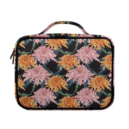 Japanese Chrysanthemum Pattern Print Briefcase Bible Bag