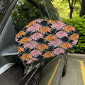 Japanese Chrysanthemum Pattern Print Car Side Mirror Covers