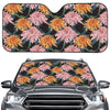 Japanese Chrysanthemum Pattern Print Car Windshield Sun Shade