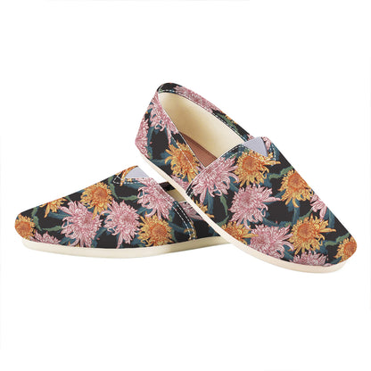 Japanese Chrysanthemum Pattern Print Casual Shoes