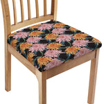 Japanese Chrysanthemum Pattern Print Chair Cushion Cover