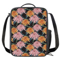 Japanese Chrysanthemum Pattern Print Crossbody Lunch Bag