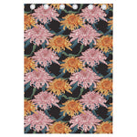 Japanese Chrysanthemum Pattern Print Curtain