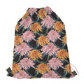 Japanese Chrysanthemum Pattern Print Drawstring Bag