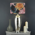 Japanese Chrysanthemum Pattern Print Drum Lamp Shade
