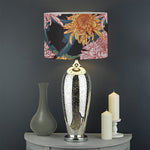 Japanese Chrysanthemum Pattern Print Drum Lamp Shade