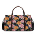 Japanese Chrysanthemum Pattern Print Duffel Bag