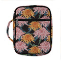 Japanese Chrysanthemum Pattern Print Front Pocket Bible Bag