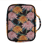 Japanese Chrysanthemum Pattern Print Front Pocket Bible Bag
