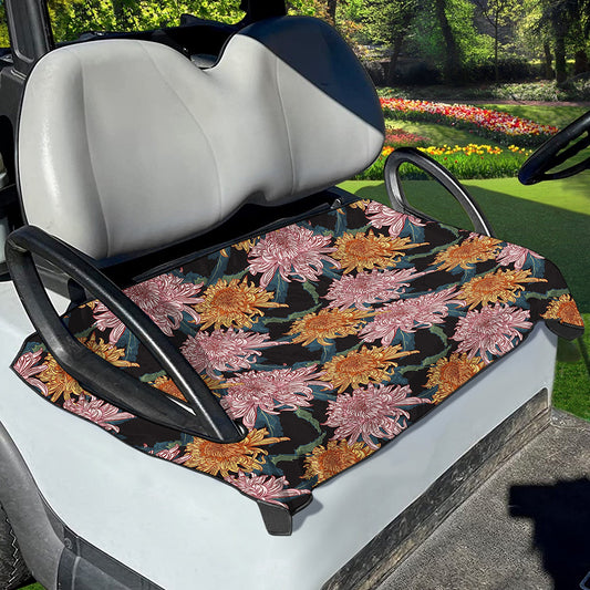 Japanese Chrysanthemum Pattern Print Golf Cart Seat Cover