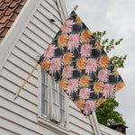 Japanese Chrysanthemum Pattern Print House Flag