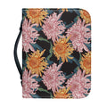 Japanese Chrysanthemum Pattern Print Leather Bible Cover