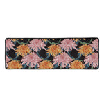 Japanese Chrysanthemum Pattern Print Long Kitchen Mat