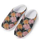 Japanese Chrysanthemum Pattern Print Mesh Casual Shoes