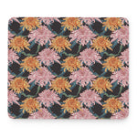 Japanese Chrysanthemum Pattern Print Mouse Pad