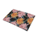 Japanese Chrysanthemum Pattern Print Pet Cooling Mat Cover