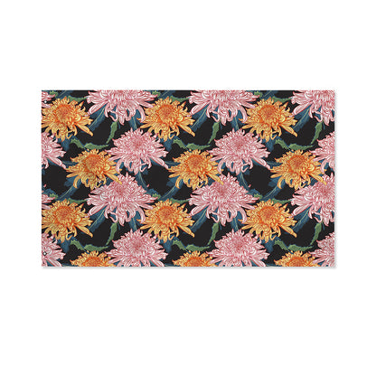 Japanese Chrysanthemum Pattern Print Polyester Flag