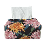 Japanese Chrysanthemum Pattern Print Rectangle Tissue Box Cover