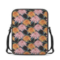 Japanese Chrysanthemum Pattern Print Rectangular Crossbody Bag