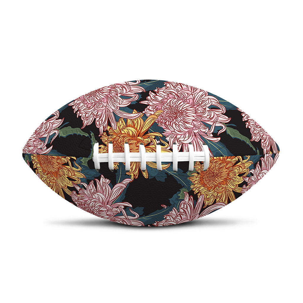 Japanese Chrysanthemum Pattern Print Rugby Ball