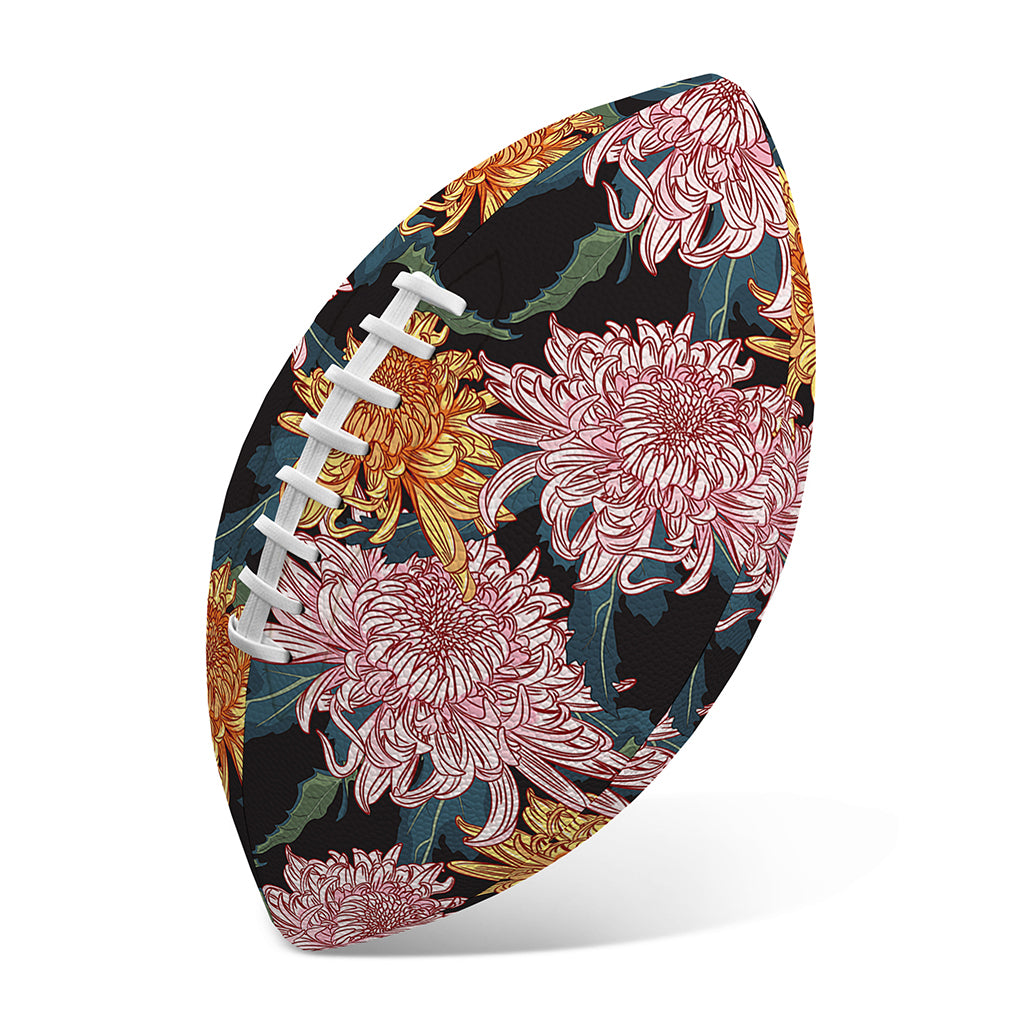 Japanese Chrysanthemum Pattern Print Rugby Ball