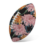 Japanese Chrysanthemum Pattern Print Rugby Ball