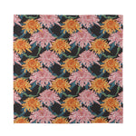 Japanese Chrysanthemum Pattern Print Silk Bandana