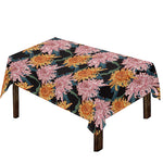 Japanese Chrysanthemum Pattern Print Tablecloth