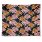 Japanese Chrysanthemum Pattern Print Tapestry